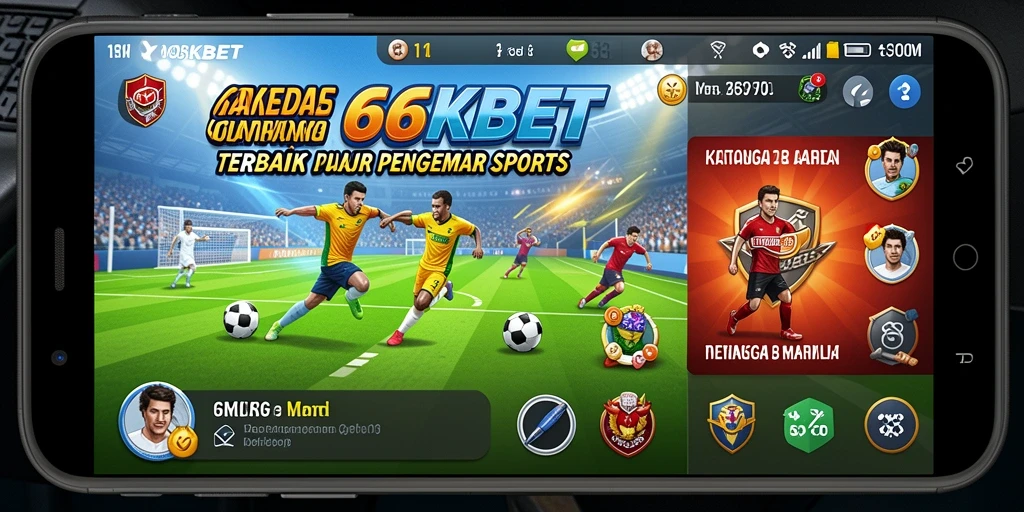 Tangkapan layar utama 66KBET yang menunjukkan gameplay olahraga yang mendebarkan.