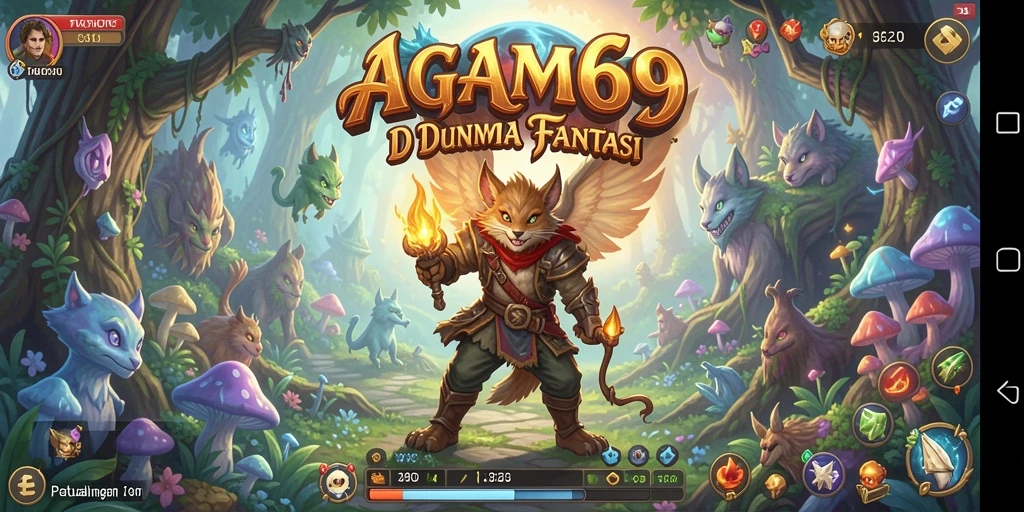 Tampilan gameplay AGAM69 yang menampilkan petualangan fantastis.