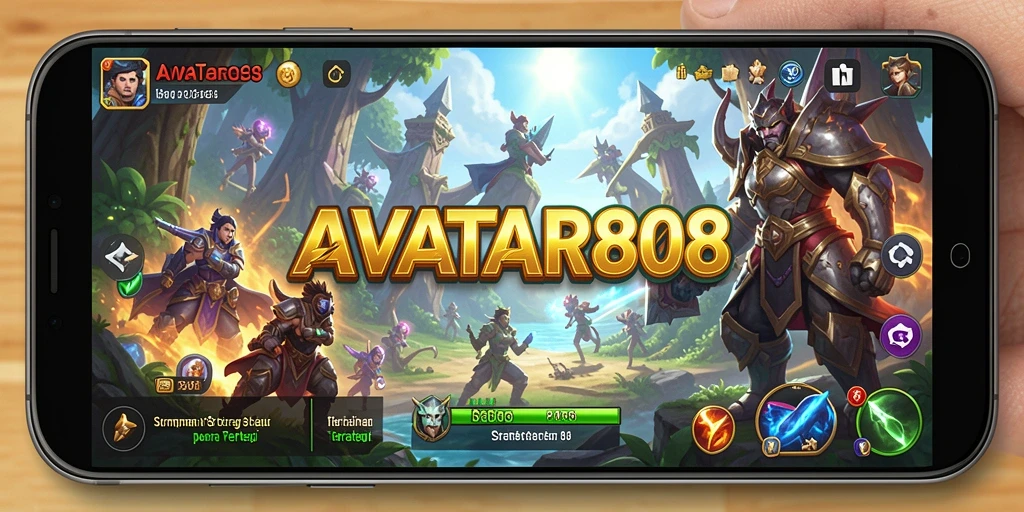 Tangkapan layar gameplay AVATAR808 menampilkan aksi strategi yang mendebarkan.