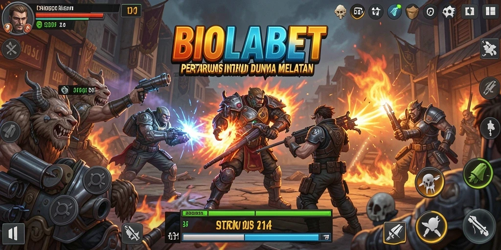Tampilkan aksi bertarung yang mendebarkan di BIOLABET.