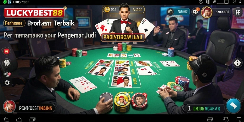 Tampilan gameplay LUCKYBEST88 yang mendebarkan saat bermain Poker.