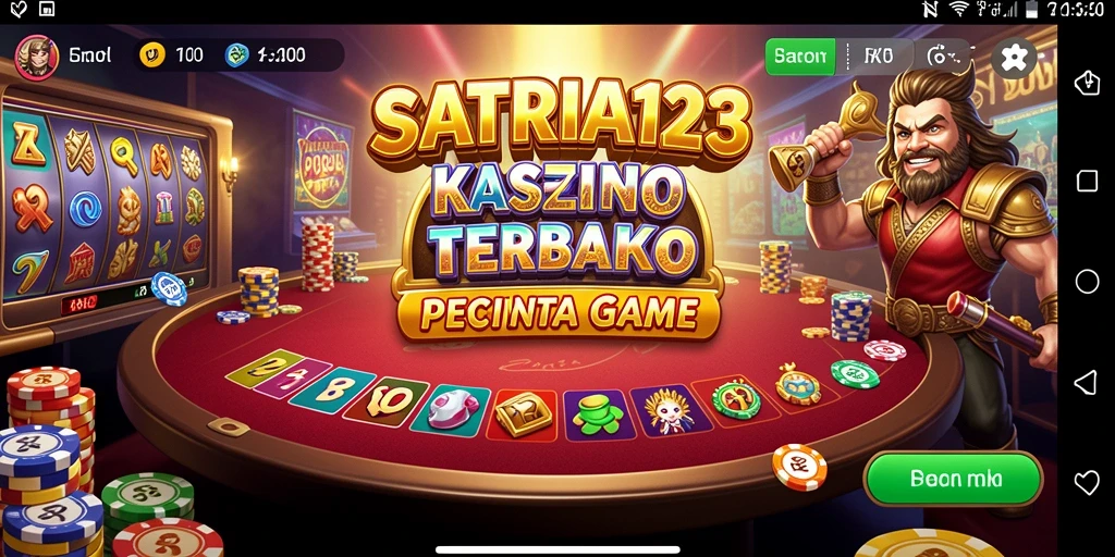 Tampilan menarik dari permainan Kasino di SATRIA123.