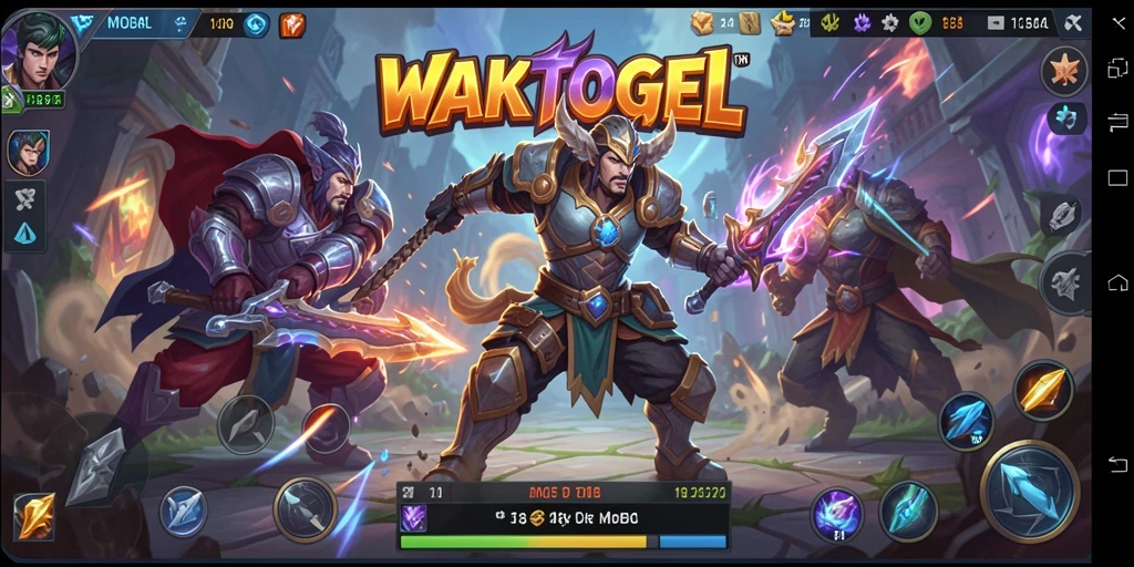 Tampilan gameplay mendebarkan dari WAKTOGEL, pertarungan tim yang seru.